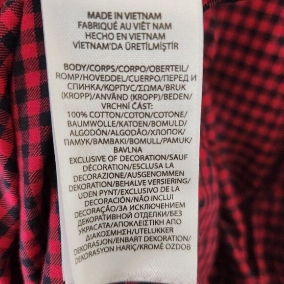 Ralph Lauren Red Navy Gingham Button-Up Shirt Men’s Medium - Picture 7 of 7